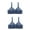 Blue, variant on Tnhcen Underwire Bras 2PC Women's Large Size Non-Steel Ring Gathered Breathable Underwear (Plus Extended Buckle 0.3) Daily Bra No Underwire Women's Underwear Womens Underwear, 38
