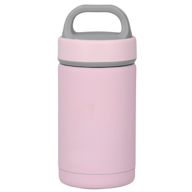 Bouteille d'Eau en Acier Inoxydable pour Maison et Bureau, Contenant Isotherme de Voyage Portable Simple Rose