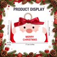 thumbnail image 3 of Christmas Treat Bags, 6.69X3.94X3.34" Santa Printed Paper Gift Bags with Wooden Handle, Christmas Candy Holders, Bow Decor Holiday Goodie Bags, Christmas Cookie Containers, Xmas Party Favor Pouches, 3 of 6