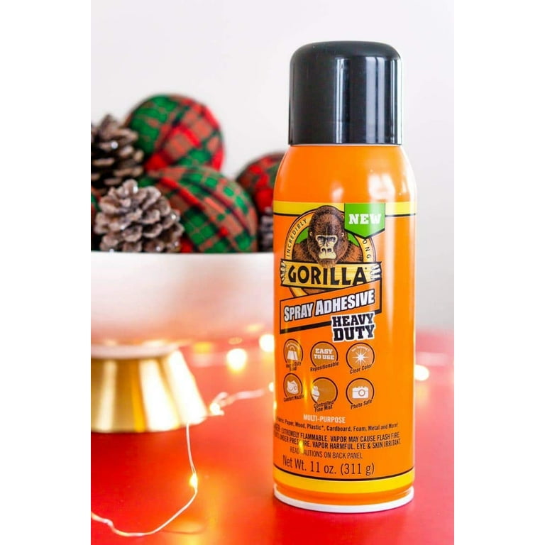 Gorilla Spray Adhesive and glitter can turn your backyard pinecones into  festive décor.