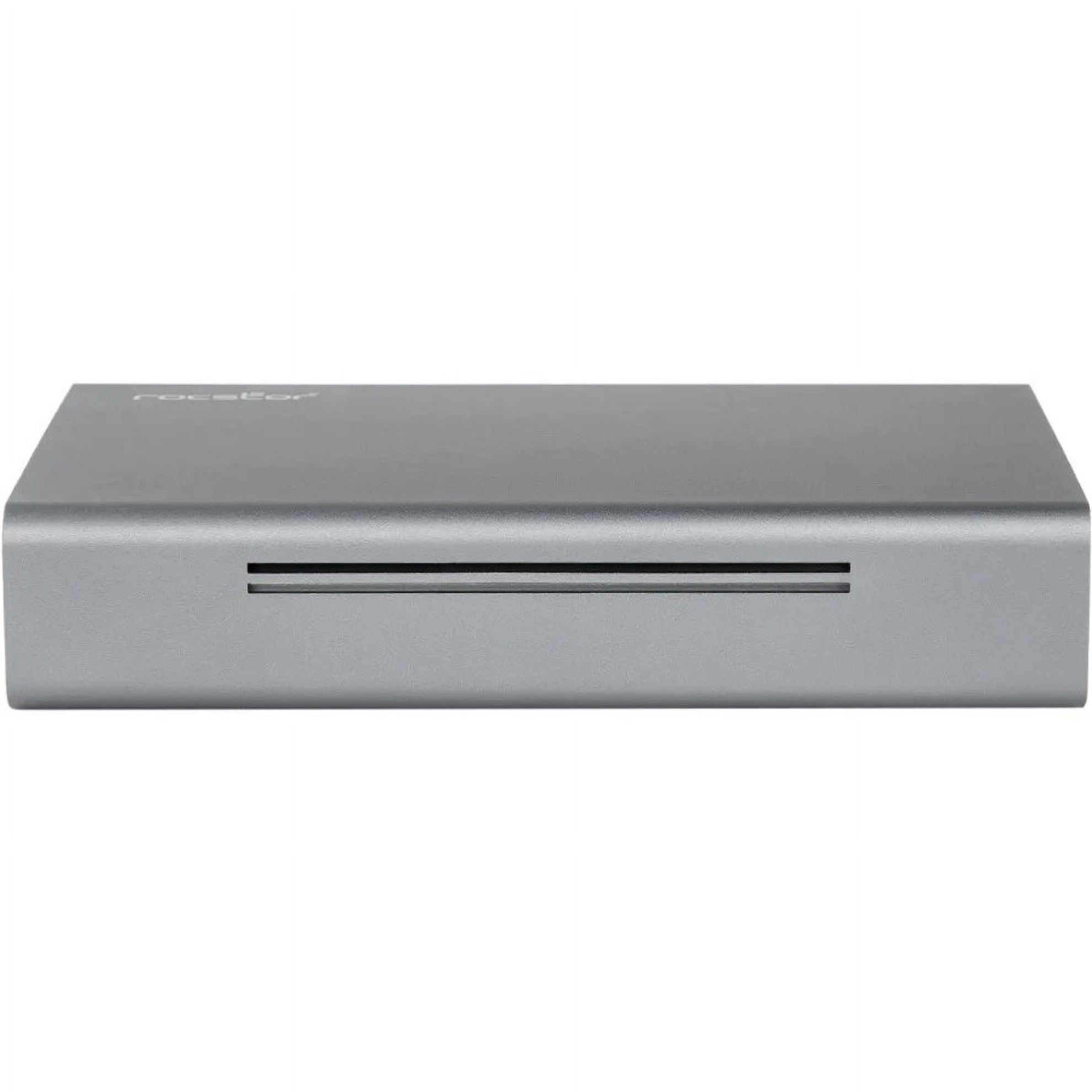 Rocstor Rocpro D90 10 TB Desktop Rugged Hard Drive - 3.5" External - SATA [SATA/600] - Aluminum Gray (g35113-a1)