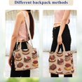 thumbnail image 4 of FORMRS Womens Corduroy Tote Bag Crossbody Shoulder Handbag with Pocket, Creamy Cake, 4 of 7