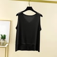 thumbnail image 3 of zbxnLI Womens Sleeveless Pajama Tops V Neck Tank Tops Solid Color Soft Stretch Tank Shirts for Women, 3 of 6