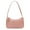 Pink, variant on Unisex Simple Elegant Women Small Shoulder Bag Pure Color Sling Handbags (Black)