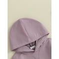 thumbnail image 6 of Suealasg Baby Boys Girls Spring Tracksuit Outfits Clothes 6M 1T 2T 3T Long Sleeve Hooded Sweatshirt and Drawstring Pants Kids 2Pcs Casual Autumn Clothing, 6 of 9