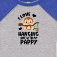 thumbnail image 4 of Inktastic Monkey I Love Hanging out with My Pappy Boys or Girls Baby Bodysuit, 4 of 5