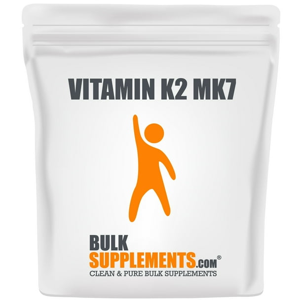 Bulksupplements Com Vitamin K2 Mk7 Vitamin K2 Supplement Vitamin K2 Soy Free Heart Vitamins Vitamin K2 Mk 7 100 Grams Walmart Com Walmart Com