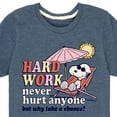 thumbnail image 3 of Peanuts - Hard Work - Toddler And Youth Short Sleeve Graphic T-Shirt, 3 of 6