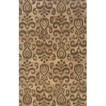 Sphinx Anastasia Area Rug 68002 Sand Floral Damask 2' 6" x 8' Rectangle
