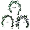 thumbnail image 6 of Exquisite Artificial Rattan Realistic Faux Silk Beautiful Imitative Flower Rattan for Wedding Purple Plastic Iron Wire Fau, 6 of 8