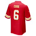 thumbnail image 3 of Men's Nike Bryan Cook Red Kansas City Chiefs Game Player Jersey, 3 of 4