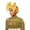 Gold, variant on African Design Bowknot Hairband Head Scarf For Women and Teens Girl Music Festival Elastic Braided Scrunchies for Daily