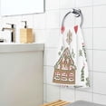 thumbnail image 3 of Yayeee 100% Cotton Hand Towels for Bathroom 16" x 28" Soft Absorbent Kitchen Towel, Brown Nordic Christmas, 3 of 7