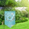 thumbnail image 2 of Wukai Travelling on Airplane Print Garden Flag 12.5x18 Inch Double Sided Sun-resistant Rain-resistant, Wrinkle-resistant Colorfast(Only Flag), 2 of 7