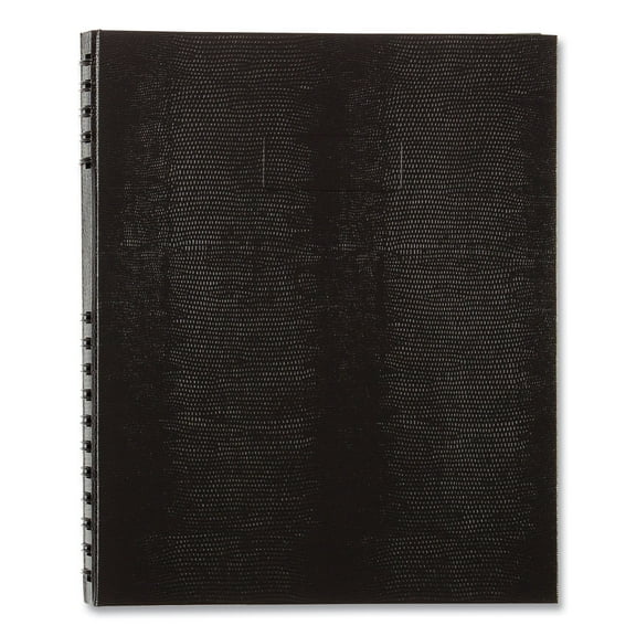 Blueline NotePro Undated Daily Planner, 10.75 x 8.5, Black Cover, Undated