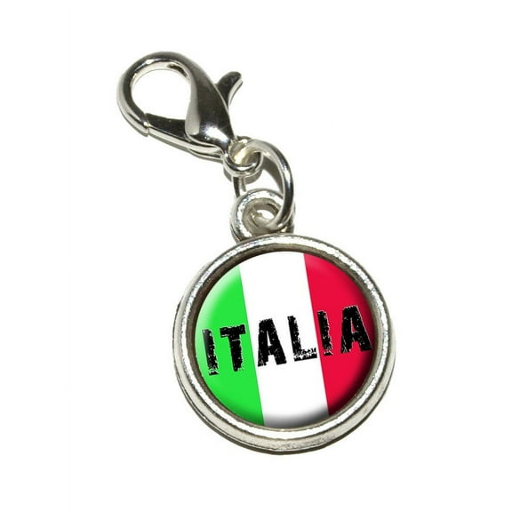 Italia - Italy Italian Flag Bracelet Charm
