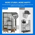 thumbnail image 5 of Dextrus Large Cat Cage 4-Tier Kennels with Large Hammock ,Metal Wire Cat Kennel DIY Cat Playpen Perfect for 1-3 Cats, 5 of 5