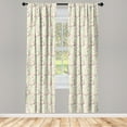 thumbnail image 3 of Ambesonne Polka Dots Curtains, Retro Colorful Art, Pair of 28"x95", Multicolor, 3 of 5