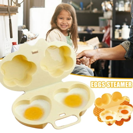

Egg Poacher 2 Cavity Microwave Breakfast Cooking Utensil Egg Boiler