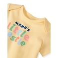 thumbnail image 3 of Garanimals Newborn & Baby Girl Cotton Lap-Shoulder Short-Sleeve Bodysuit, Sizes 0–24M, 3 of 9