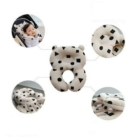 Baby Kid Car Seat Pillow Head Neck Support Headrest Travel Pad Cushion 1-4 Year