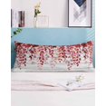 thumbnail image 2 of Red Eucalyptus Leaves Body Pillow Covers, Summer Botanical Weeping Wooden Soft Bed Throw Pillowcases Breathable Cooling Long Lumbar Body Pillow Sham Cover for Bed Sofa 20''x54'', 2 of 7
