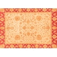 thumbnail image 1 of Ahgly Company Indoor Rectangle Oriental Orange Traditional Area Rugs, 7' x 10', 1 of 4