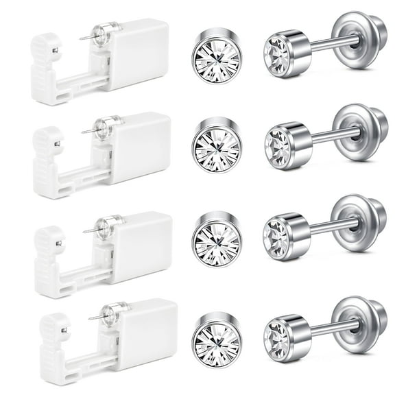 Briana Williams Self Ear Piercing Kit with Studs, 4 Pack