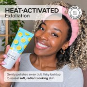 Elizabeth Mott Sure Thing Vitamin C Face Scrub - Heat Activated, Deep Pore Cleansing, Exfoliating Facial Cleanser to Buff and Smooth Skin - Vegan, Cruelty Free Skincare Product for Clear Skin, 3.52oz