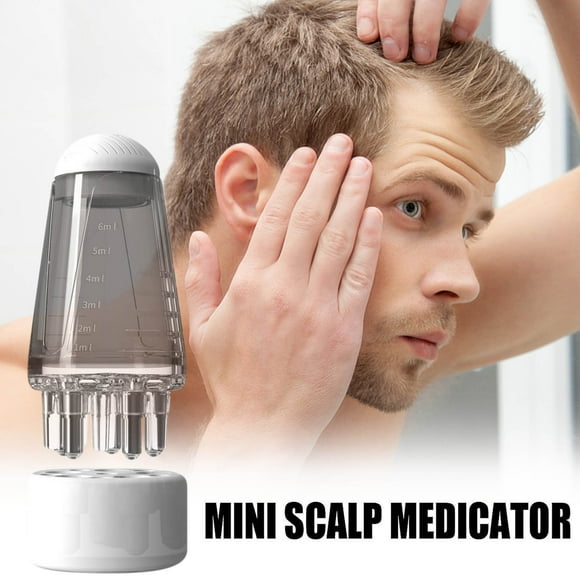 Topliu Articles en Liquidation, Applicateur d'Huile pour Cuir Chevelu / Peigne à Cheveux avec Petite Bille Roulante / Brosse de Massage Liquide pour Soins Capillaires à Domicile et en Voyage