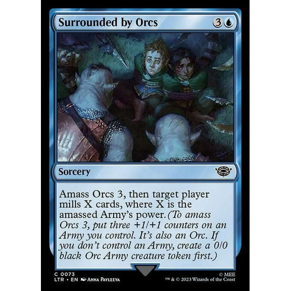 MtG Tales of Middle-Earth Common Surrounded by Orcs #73