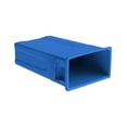 thumbnail image 3 of Highboy Recycling Container, 23 Gallon, Space Saving Slim Profile and Easy Bag Removal for Indoor or Outdoor use, Recycle Blue, 3 of 7