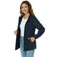 thumbnail image 5 of Avoogue Womens Raincoat Waterproof Rain Jacket Lightweight Packable Hooded Rain Coat Outdoor Active Windbreaker, 5 of 8