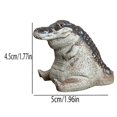 thumbnail image 2 of Alligator Statue Ornament, Alligator Baby Statue Garden Figurine, 2 of 5