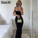 thumbnail image 2 of Vestido de tirantes negro para mujer, vestido ajustado sexy sin mangas, vestido de fiesta, vestido informal ajustado para casa, 2 of 5
