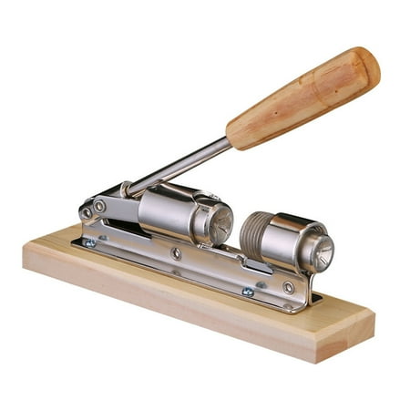 

FeiraDeVaidade Nutcracker Machine Retro Nut Crusher Metal Walnut Nut Opener Wood New