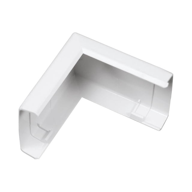 Codo exterior Wiremold NM8 de plástico marfil de 90°