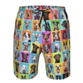 thumbnail image 4 of Naloa Cute Dogs Collage Men's Beach Shorts, Surfing shorts, Swim trunks, Quick Dry Swim Trunks for Surfing Beach Fun - 3X-Large, 4 of 9