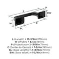 thumbnail image 6 of Amerock Highland Ridge Matte Black Pivoting Double Post Toilet Paper Holder, 6 of 8