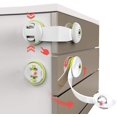 thumbnail image 1 of [10 Pack] Child Safety Locks - No Tools Or Drilling Required - For Kitchen Cabinets, Drawers, Appliances, Cupboards, Kitchen, Fridge And Oven, Trash C, 1 of 5