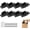 BLACK, variant on Quick Fitting Furniture Joint Bracket, Heavy Duty Stainless Steel L Shape Joint Fixing Brackets with Screws, Heavy-Duty Corner Brackets for Cabinets, Tables & Chairs Repair Kit