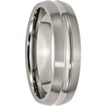 thumbnail image 4 of Titanium Grooved 6mm Brushed and Polished Band, 4 of 9