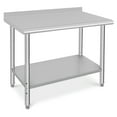 thumbnail image 1 of Bingirl Table de Préparation en Acier Inoxydable, Tables de Travail de Cuisine 38 x 24 Pouces avec Roulettes, Table de Travail Commerciale Certifiée NSF pour Restaurant et Maison, 1 of 8