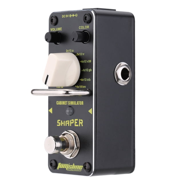 Graflsoa AROMA ASR-3 Guitar Pedal with 11 Cabinet Simulator Effects, Metal Shell, True Bypass, 3 Control Knobs for Volume, Tone, Speed, 9V DC Powered
