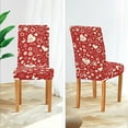 thumbnail image 5 of Happy Valentine Dining Chair Covers Set of 4, Stretch Washable Removable Chair Slipcovers Protector Cover for Living Room, Holiday Hotel, Restaurant, Ceremony, Table Banquet, 5 of 6