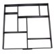 thumbnail image 4 of Molde Para Pavimento De Camino De Entrada Diy, Fácil Manejo, Molde Para Pavimento Cuadrado De Plástico De Primera , Negro, 19,6x19,6x4,6, Suministros Para Exteriores, 4 of 7