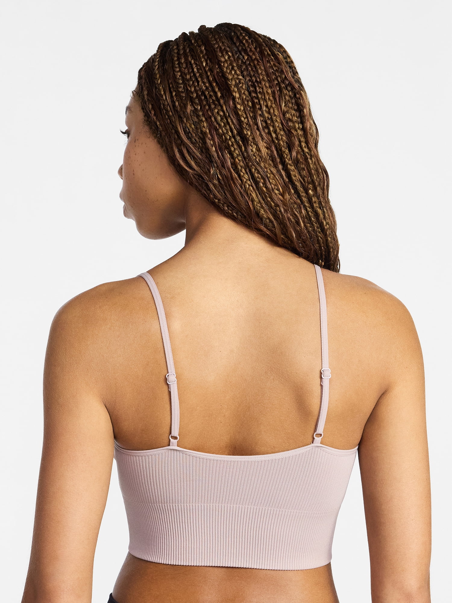 No Boundaries Seamless Core Longline Triangle Bra, Women's XS-XXXL