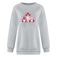 thumbnail image 4 of CEHVOM Chemises d'Été pour Femmes Col Rond Manches Longues Hauts Imprimés Blouse Régulière Liquidation, 4 of 4