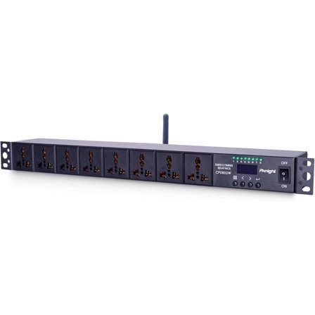 Pknight Pknight 2.4G Wireless WiFi & RS485 8-Outlet Smart PDU DMX Relay – Programmable Power Sequencer with DMX512 Control, Rack-Mount Power Distribution Unit for Home & Studio