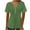 Army Green1, variant on FAIWAD Womens Short Sleeve Tunic Tops Casual Button Down Tshirts Summer Ruched Solid Color Flowy Top